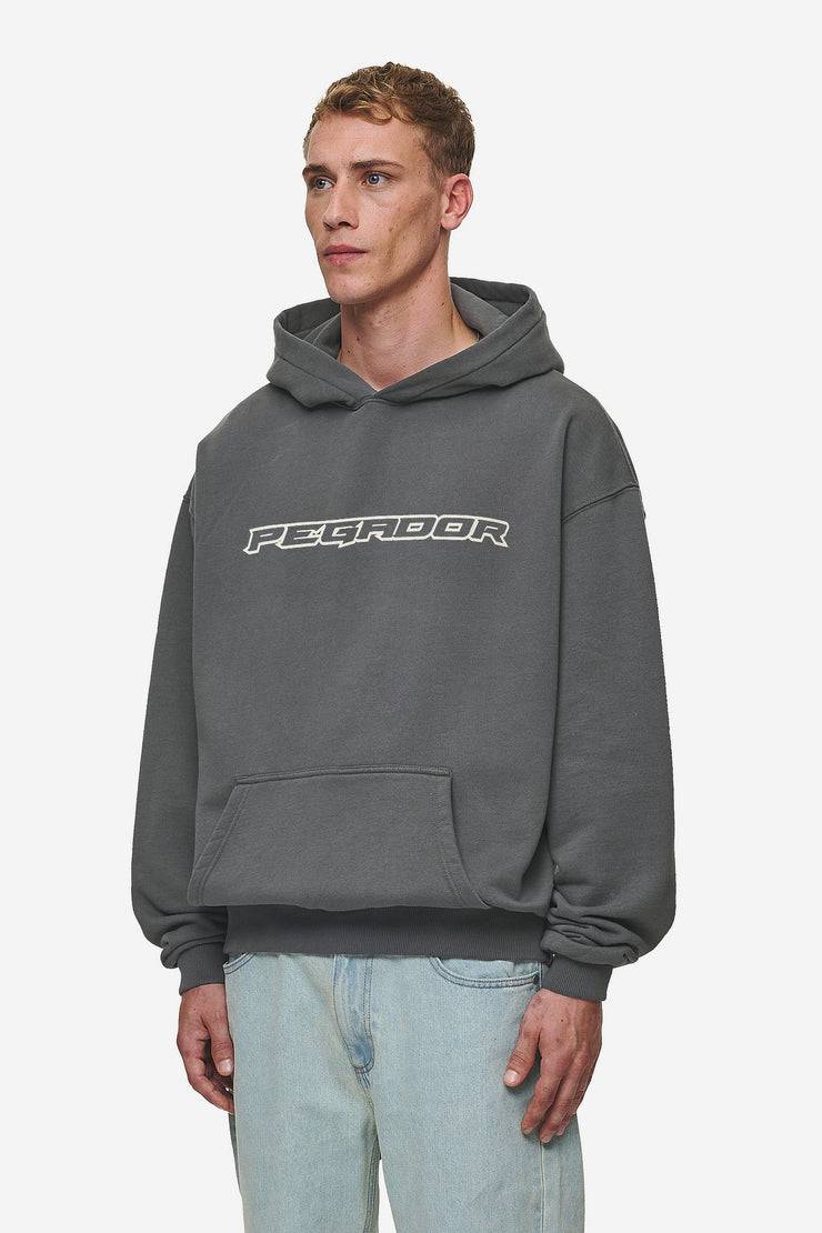 Pegador Alden Oversized Hoodie Washed Anthracite Fabrik Onlineshop