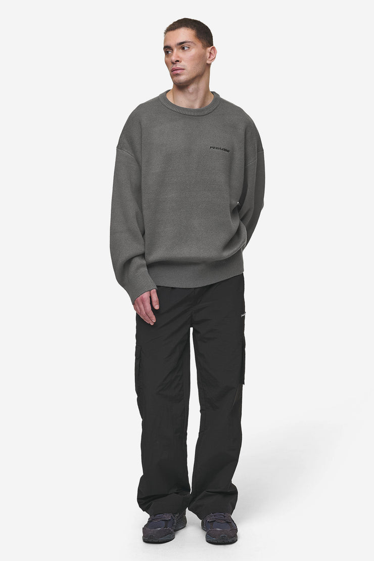 Pegador Logo Oversized Knit Sweater Anthracite Günstig kaufen