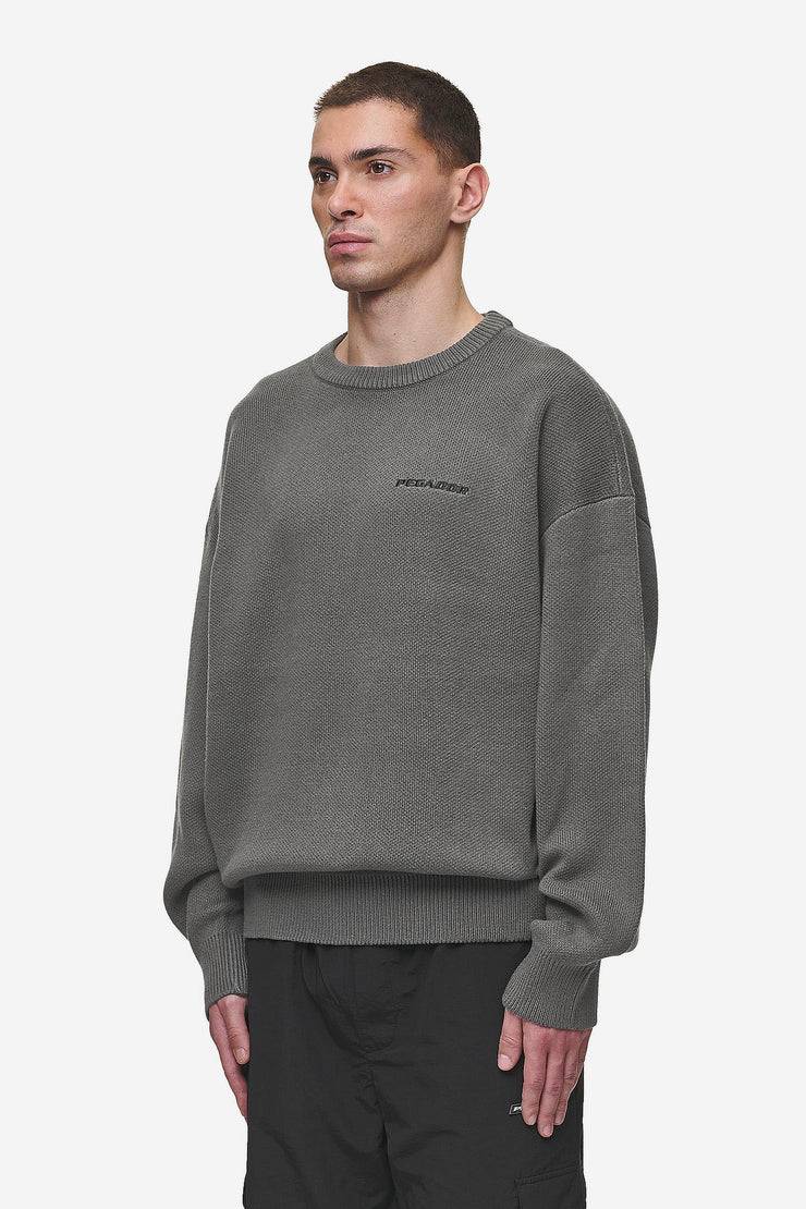 Pegador Logo Oversized Knit Sweater Anthracite Günstig kaufen