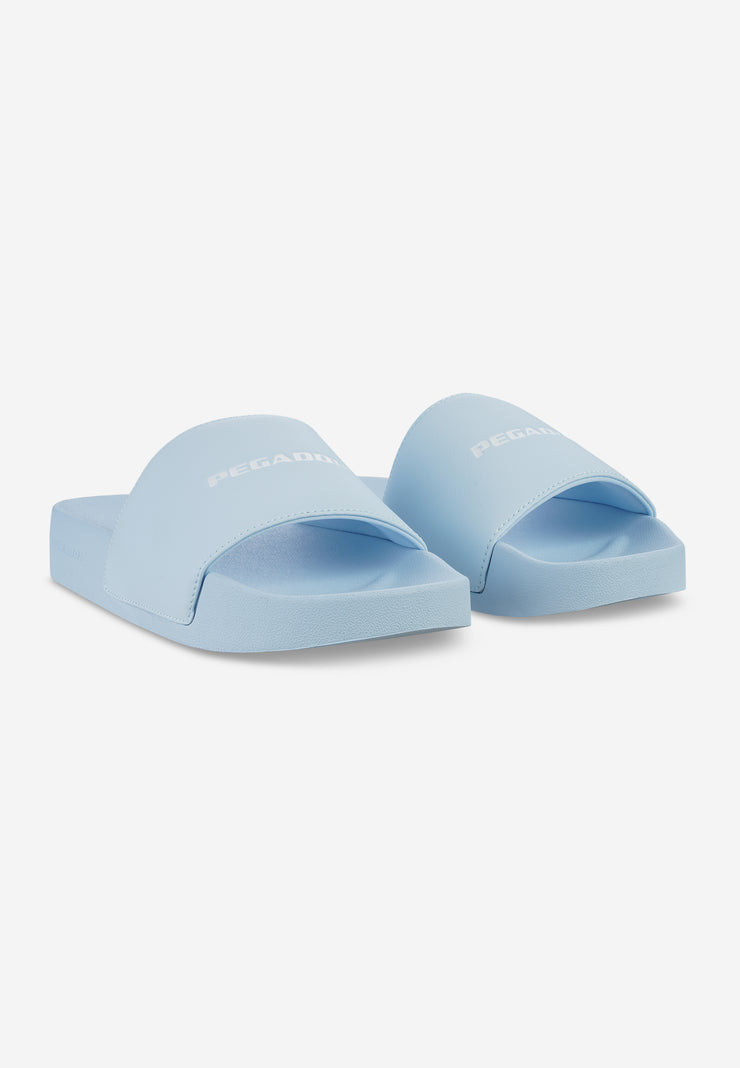 Pegador Logo Slide Baby Blue White Heißer Verkauf