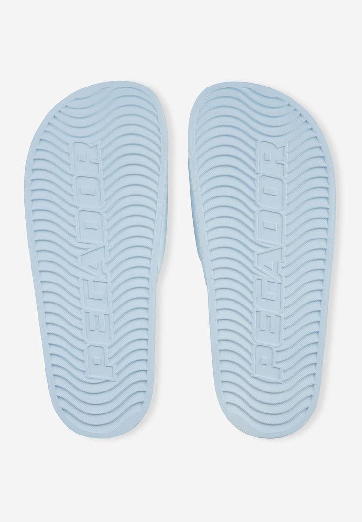 Pegador Logo Slide Baby Blue White Heißer Verkauf