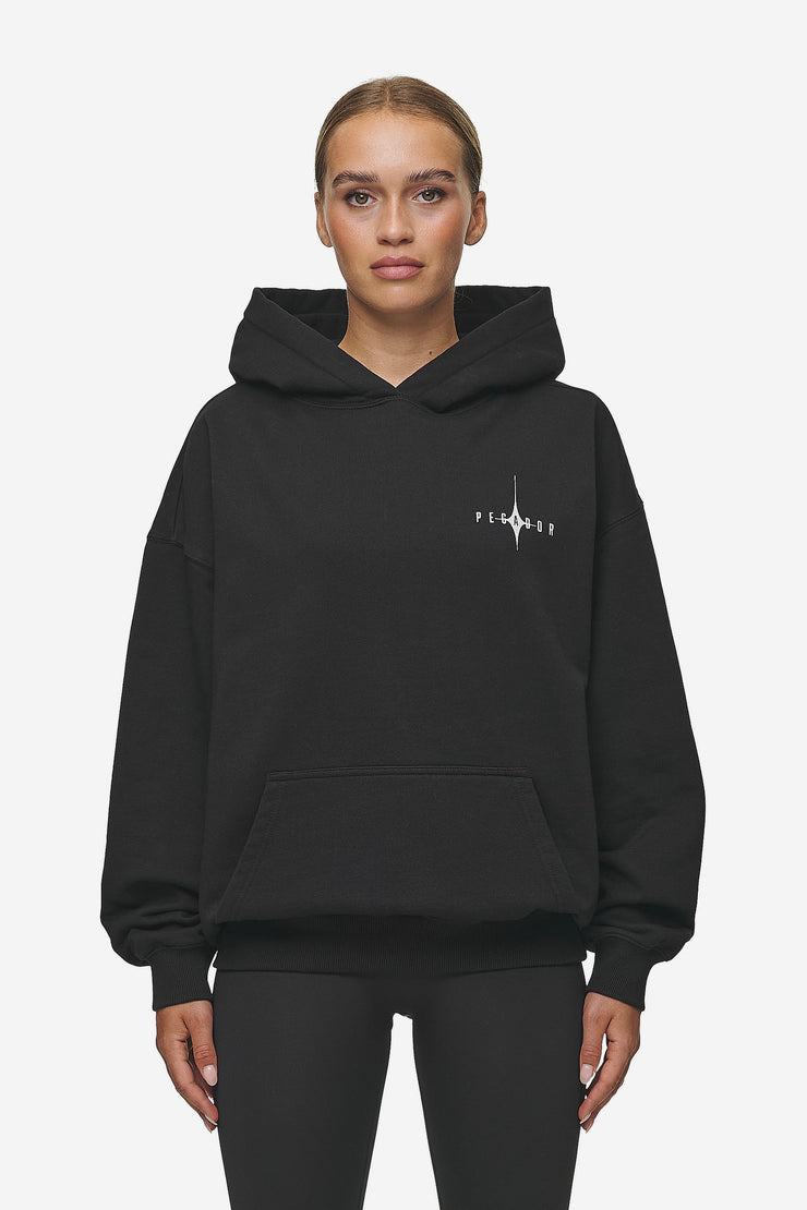 Pegador Nena Oversized Hoodie Washed Black Neuheiten