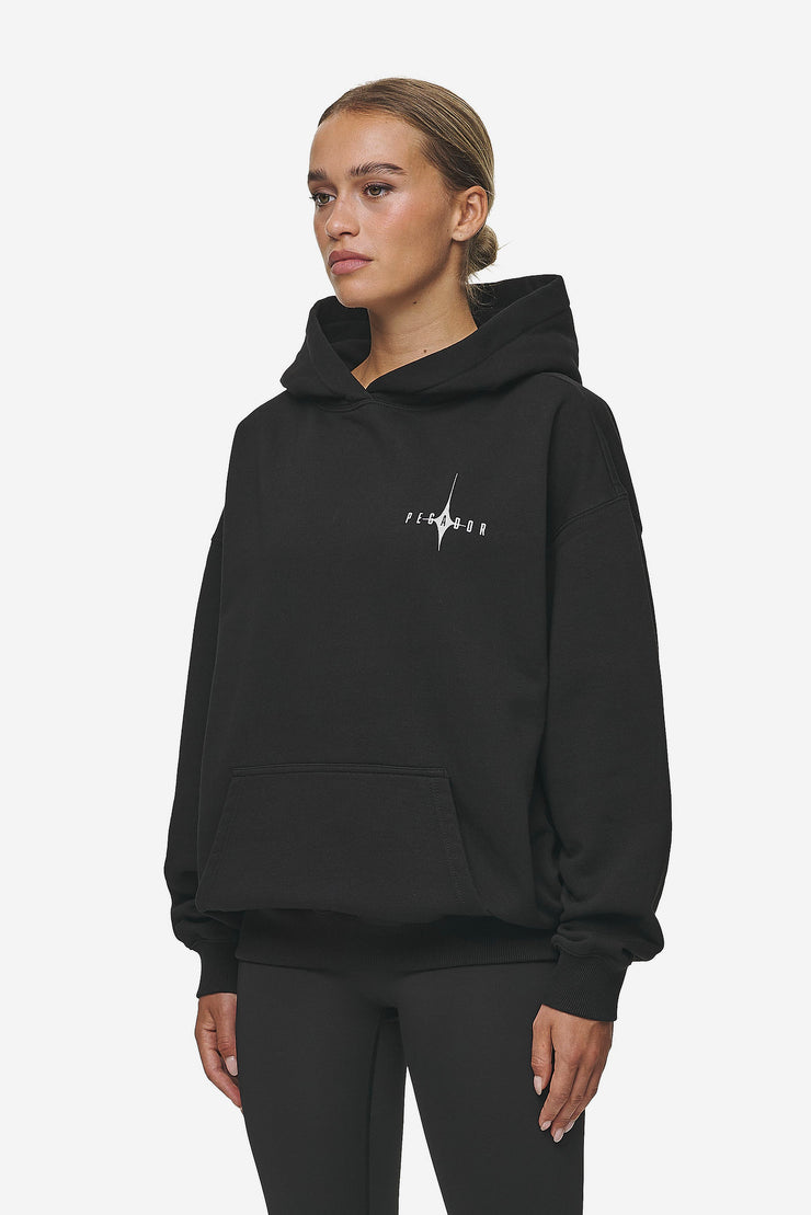 Pegador Nena Oversized Hoodie Washed Black Neuheiten