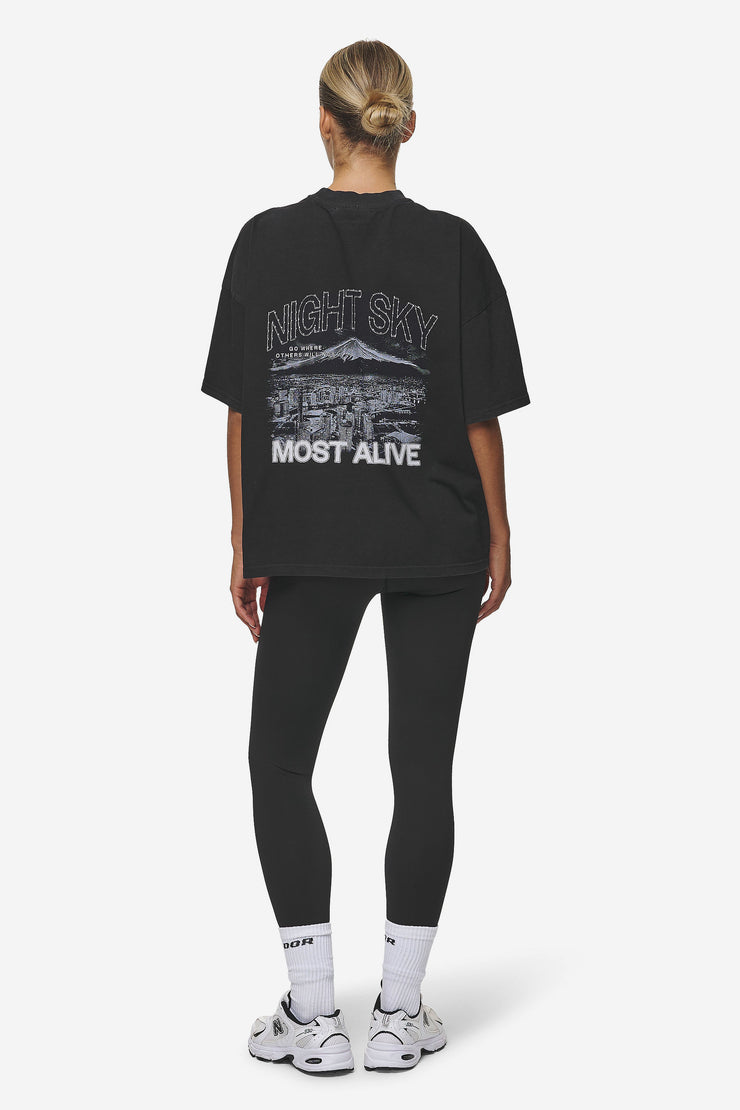 Pegador Sonia Heavy Oversized Tee Washed Black Saisonale Angebote