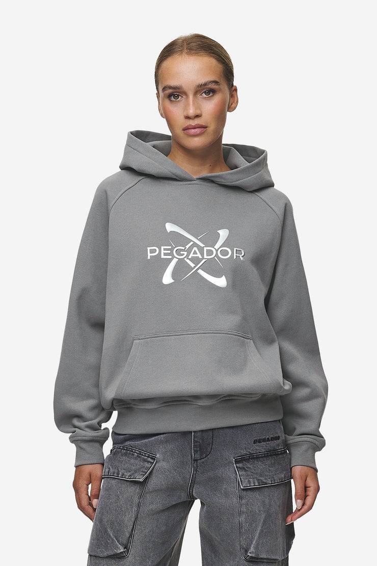 Pegador Klaria Oversized Hoodie Washed Deep Grey Räumungsverkauf