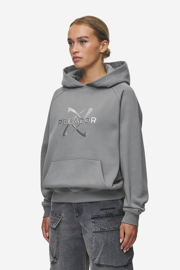 Pegador Klaria Oversized Hoodie Washed Deep Grey Räumungsverkauf
