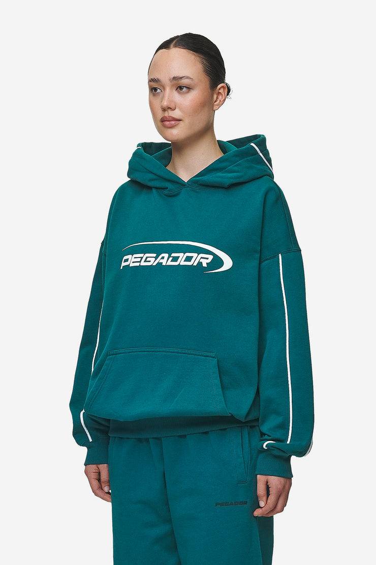 Pegador Naomi Oversized Hoodie Washed Urban Turquoise Tägliche Deals