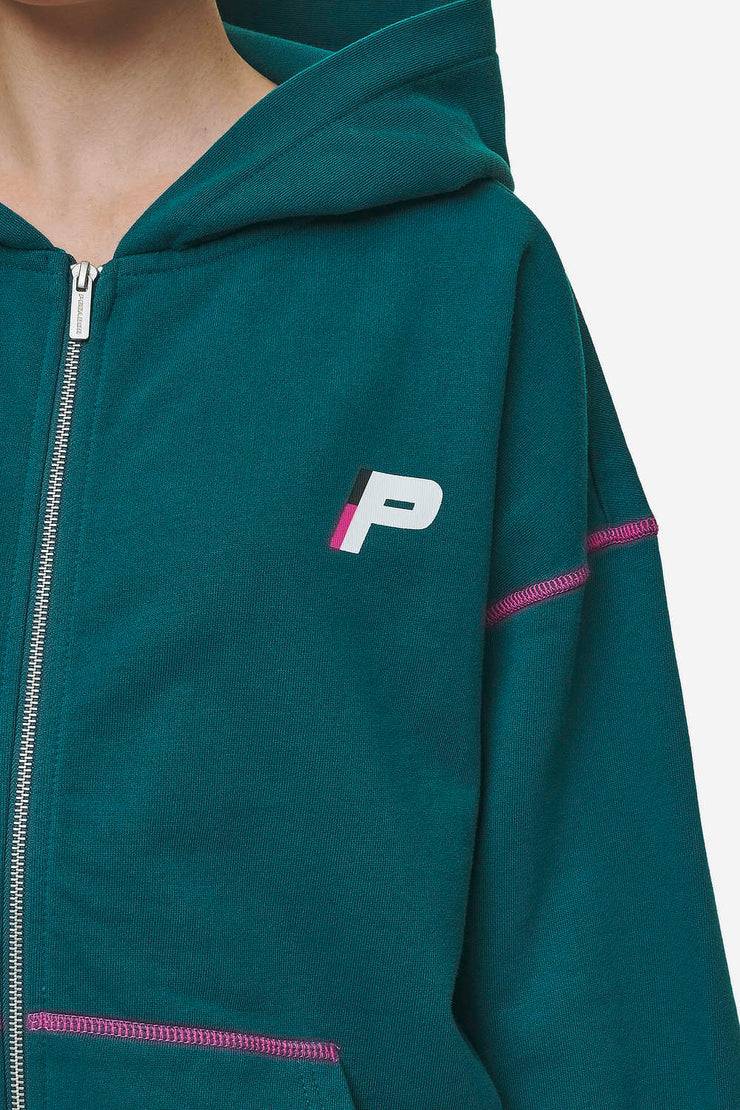 Pegador Jenna Oversized Sweat Jacket Washed Urban Turquoise VIP-Rabatte