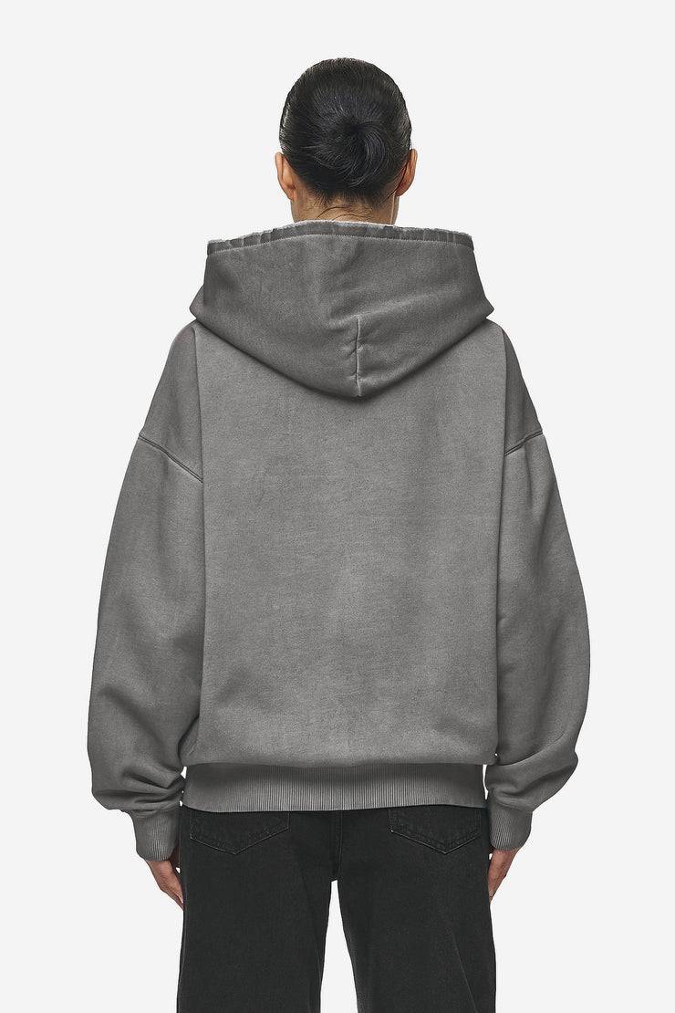 Pegador Julia Oversized Sweat Jacket Oil Dyed Deep Grey Tiefpreis