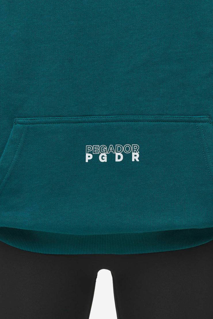 Pegador Nisa Oversized Hoodie Washed Urban Turquoise Wochenangebot