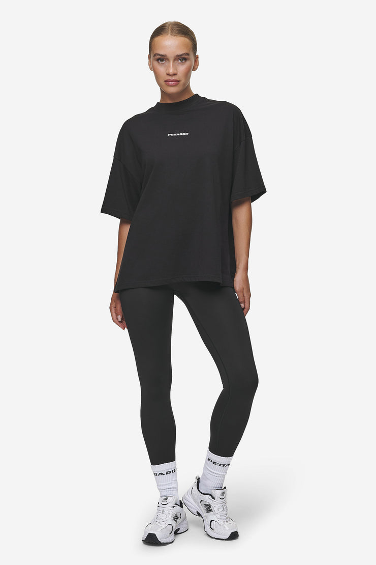 Pegador Bracy Heavy Oversized Tee Black White Gum Neueste Stile
