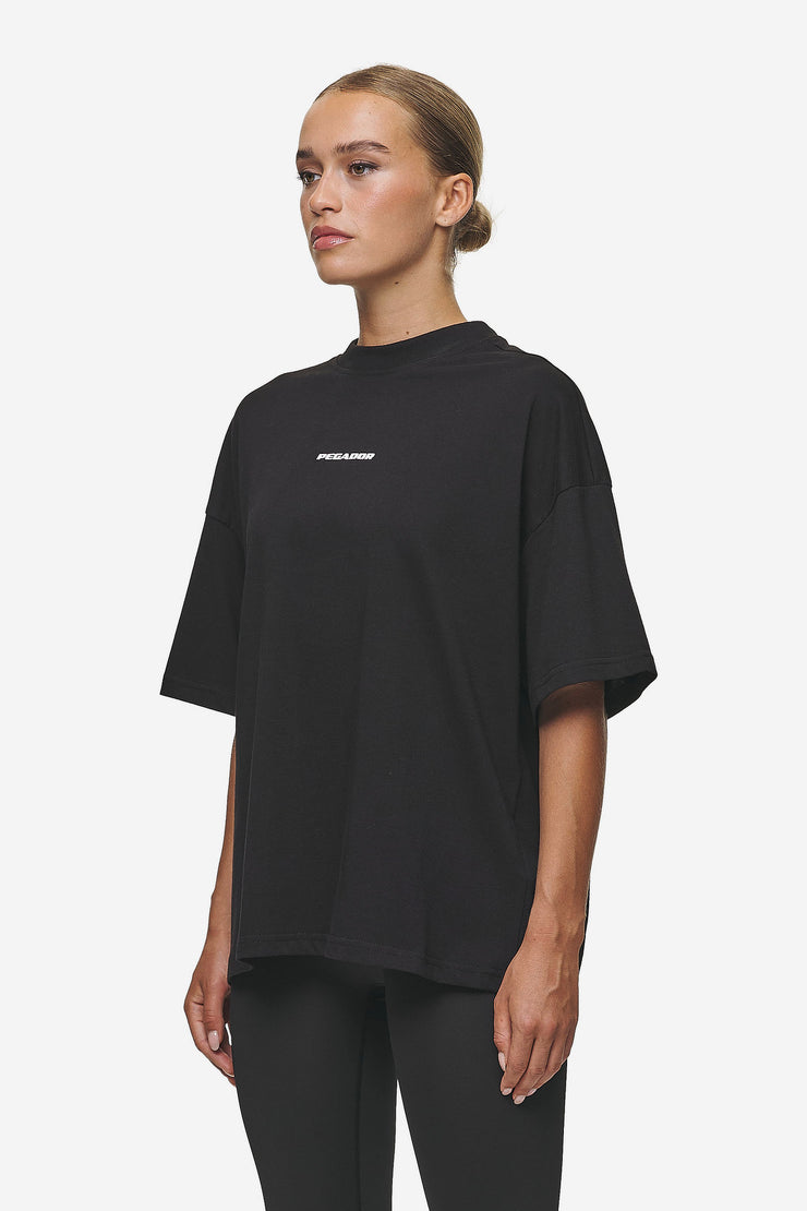 Pegador Bracy Heavy Oversized Tee Black White Gum Neueste Stile