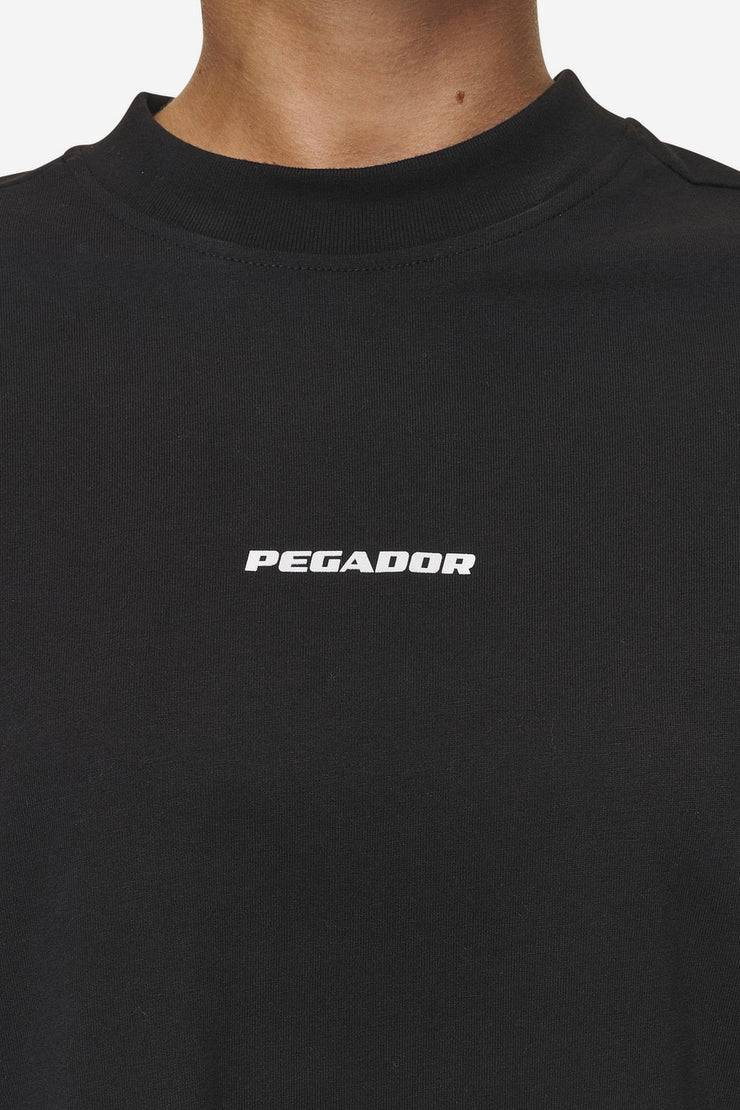 Pegador Bracy Heavy Oversized Tee Black White Gum Neueste Stile