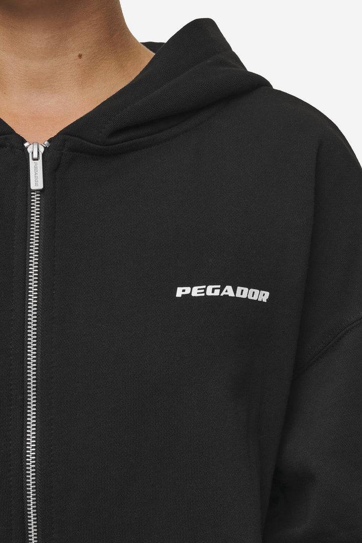 Pegador Clarita Oversized Sweat Jacket Black White Gum Vierteljährliche Förderung