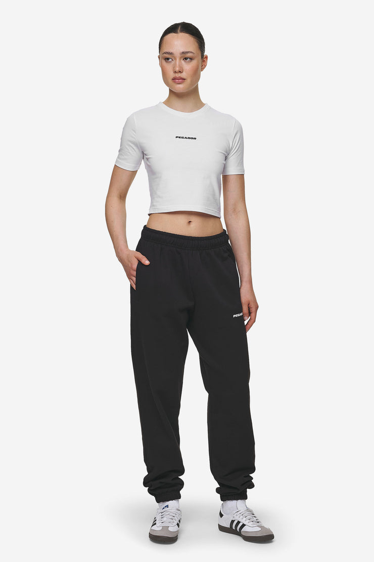Pegador Ines Cropped Baby Tee White Black Gum Nur noch ein Tag übrig