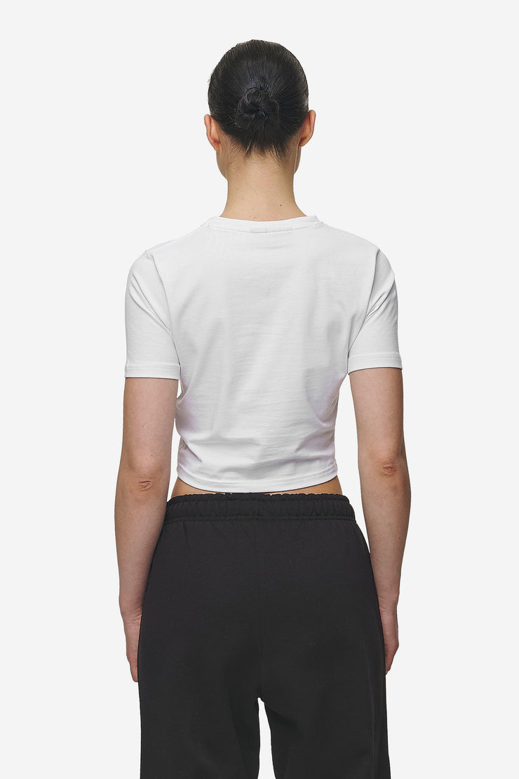 Pegador Ines Cropped Baby Tee White Black Gum Nur noch ein Tag übrig