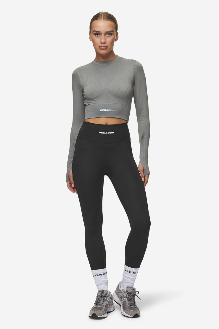 Pegador Telly Rib Longsleeve Washed Deep Grey 50% Rabatt für begrenzte Zeit