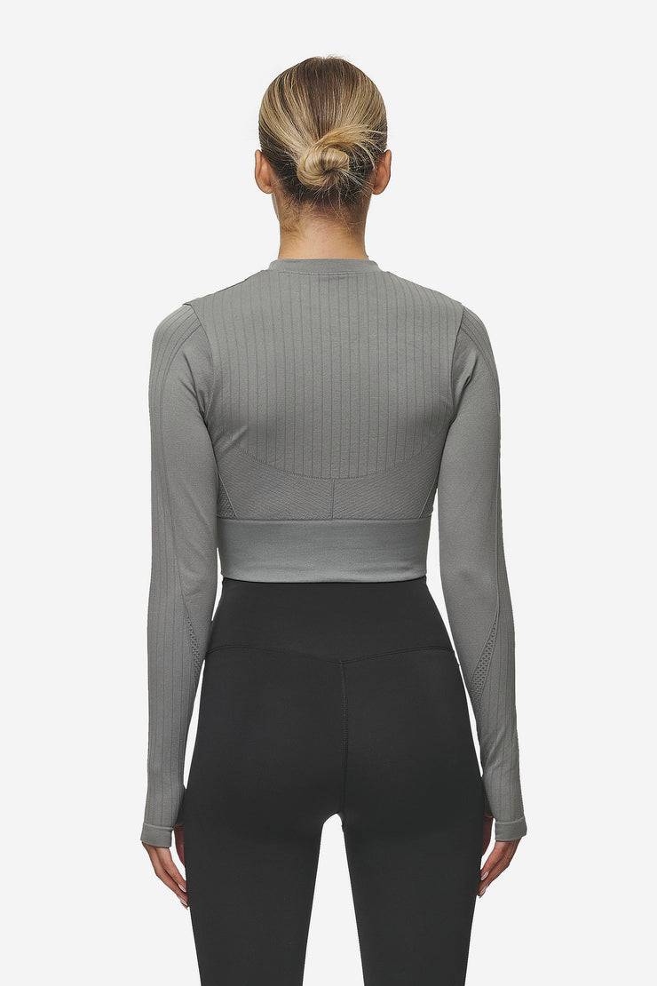 Pegador Telly Rib Longsleeve Washed Deep Grey 50% Rabatt für begrenzte Zeit