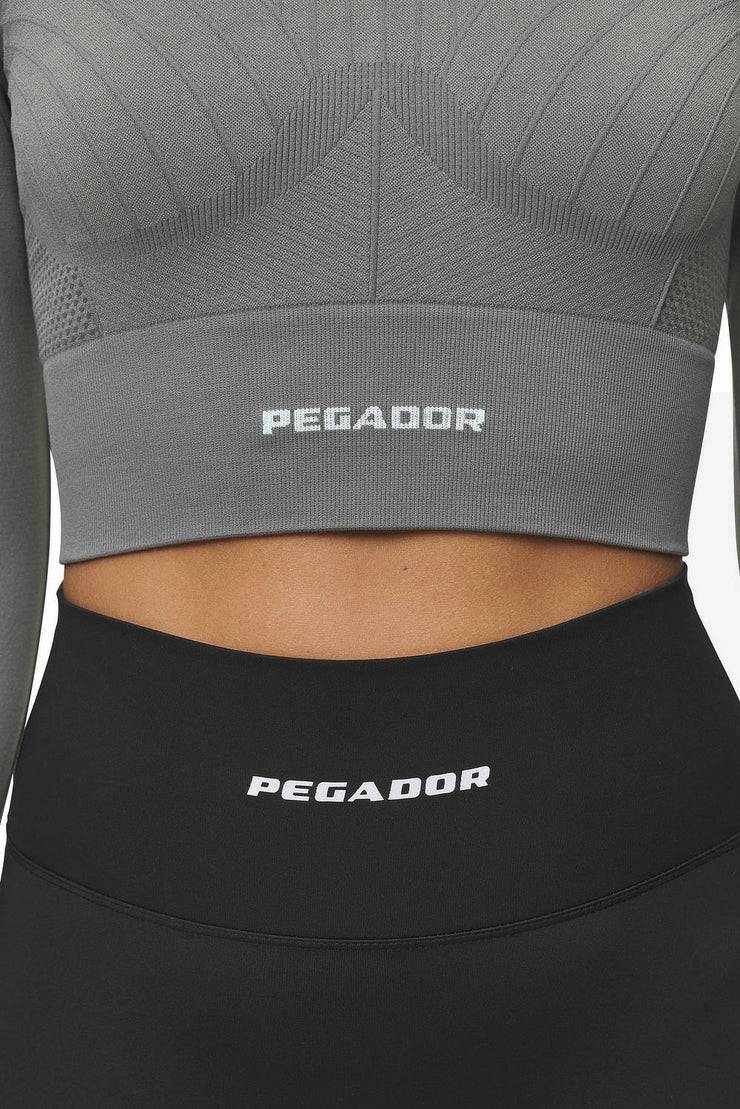 Pegador Telly Rib Longsleeve Washed Deep Grey 50% Rabatt für begrenzte Zeit