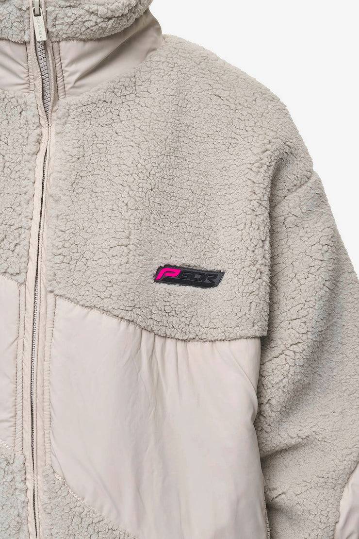 Pegador Risa Teddy Fabric Mix Jacket Moon Grey Hotsell