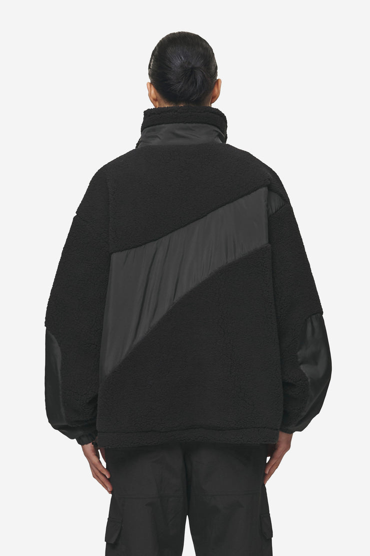 Pegador Risa Teddy Fabric Mix Jacket Black im Angebot