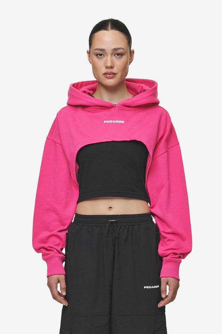 Pegador Mina Super Cropped Hoodie Washed Digital Pink Blitzverkäufe