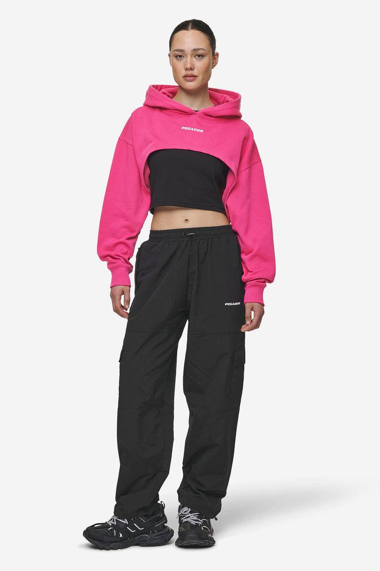 Pegador Mina Super Cropped Hoodie Washed Digital Pink Blitzverkäufe