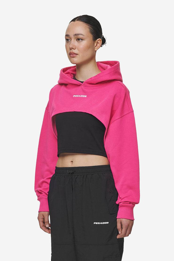 Pegador Mina Super Cropped Hoodie Washed Digital Pink Blitzverkäufe