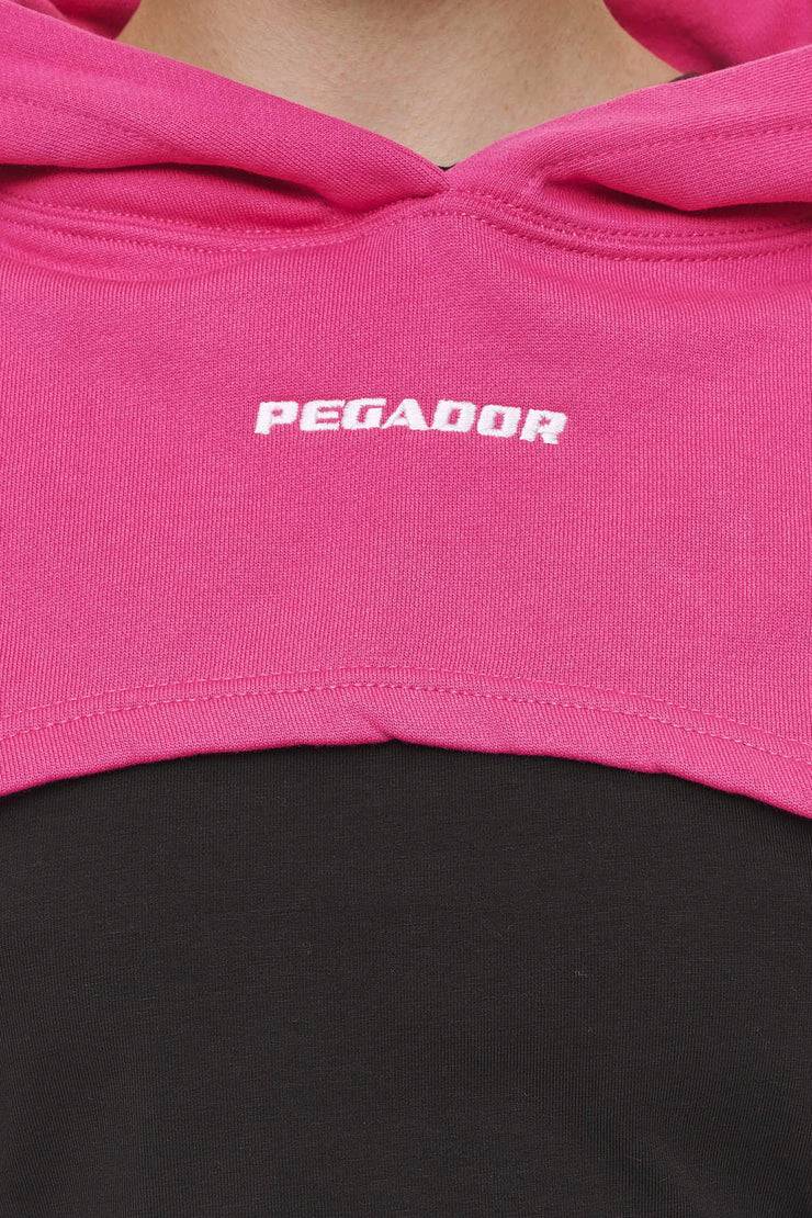 Pegador Mina Super Cropped Hoodie Washed Digital Pink Blitzverkäufe