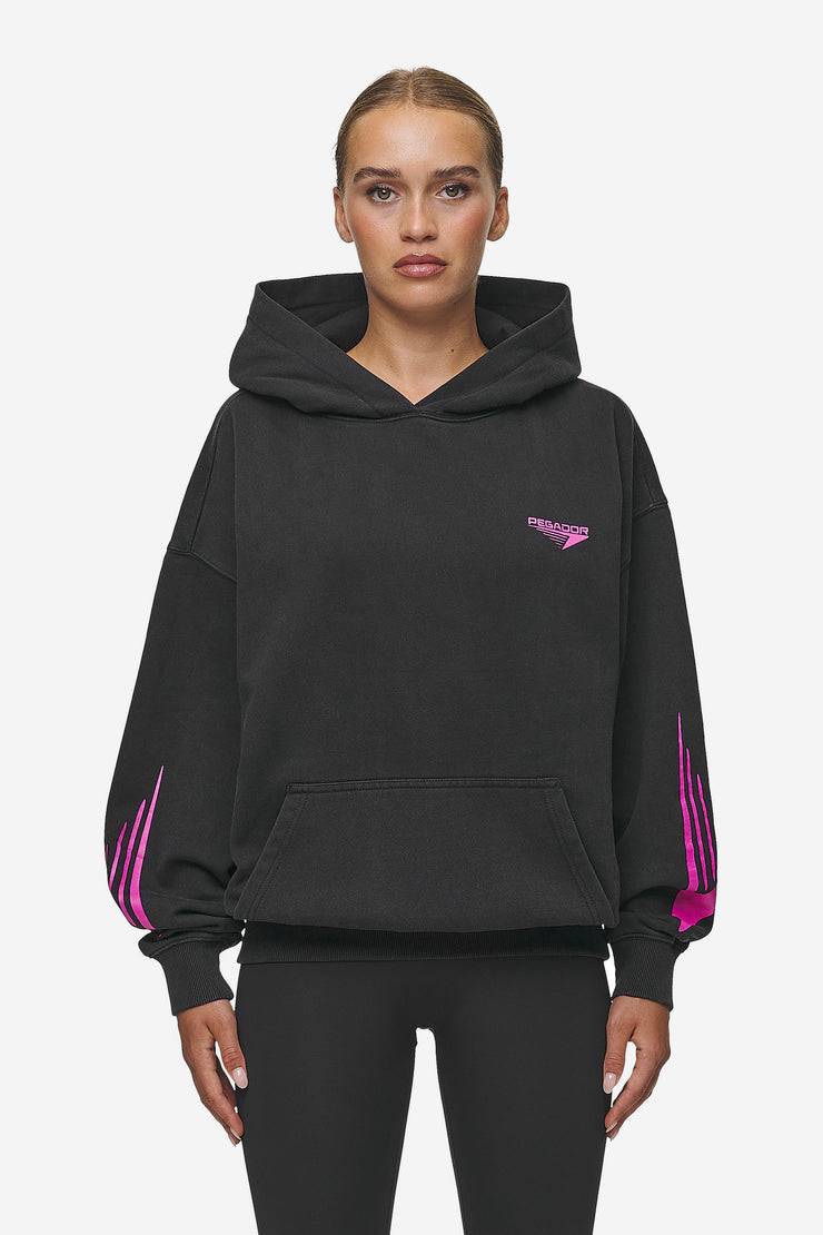 Pegador Mei Oversized Hoodie Vintage Black Kostenloser Versand