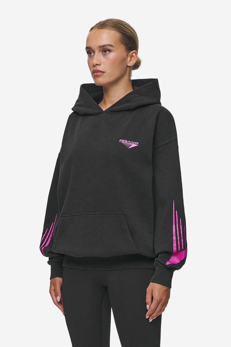 Pegador Mei Oversized Hoodie Vintage Black Kostenloser Versand