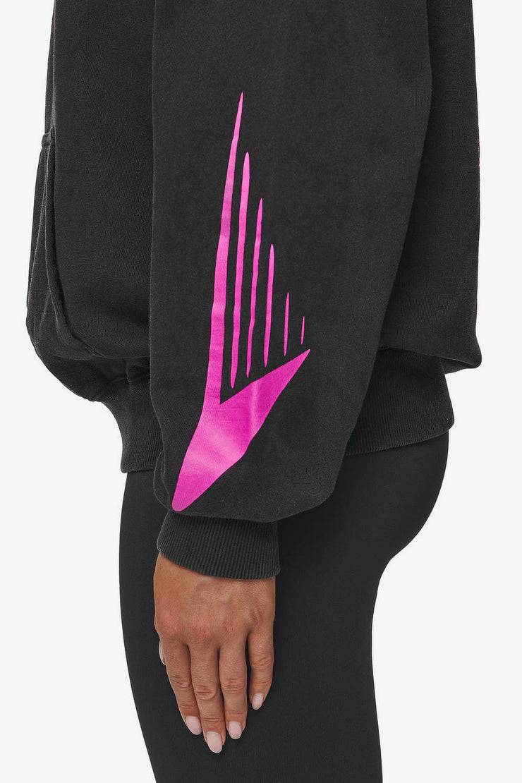 Pegador Mei Oversized Hoodie Vintage Black Kostenloser Versand