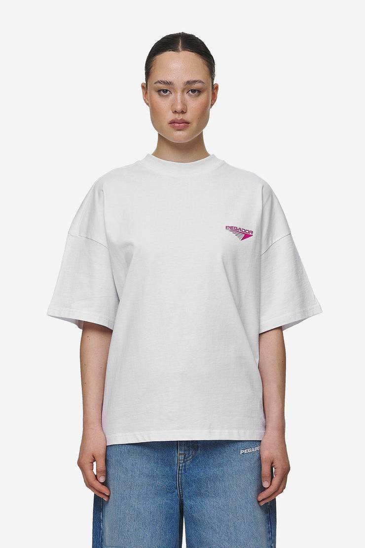 Pegador Mei Heavy Oversized Tee White Limitierter Zeitrabatt