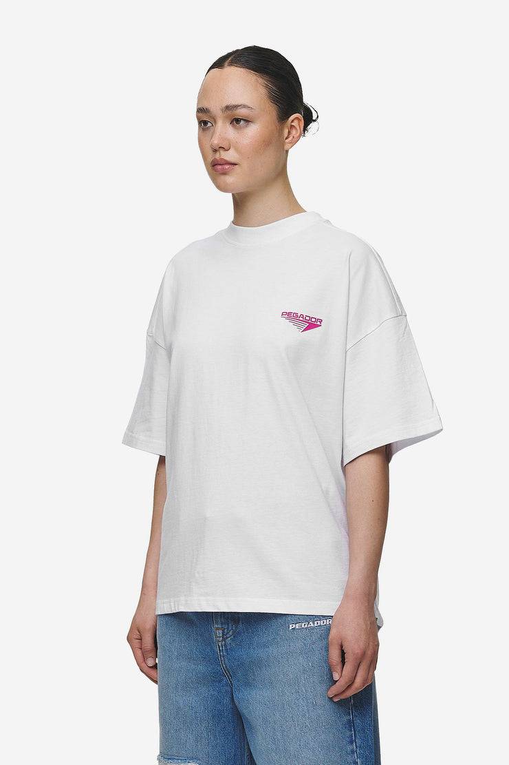 Pegador Mei Heavy Oversized Tee White Limitierter Zeitrabatt