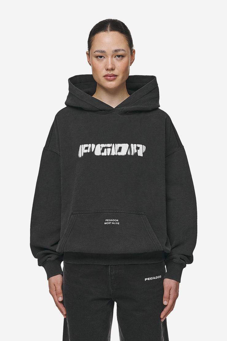 Pegador Suta Oversized Hoodie Vintage Black Fabrik Onlineshop