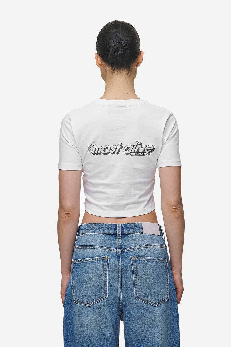 Pegador Thea Baby Tee White Rabatt