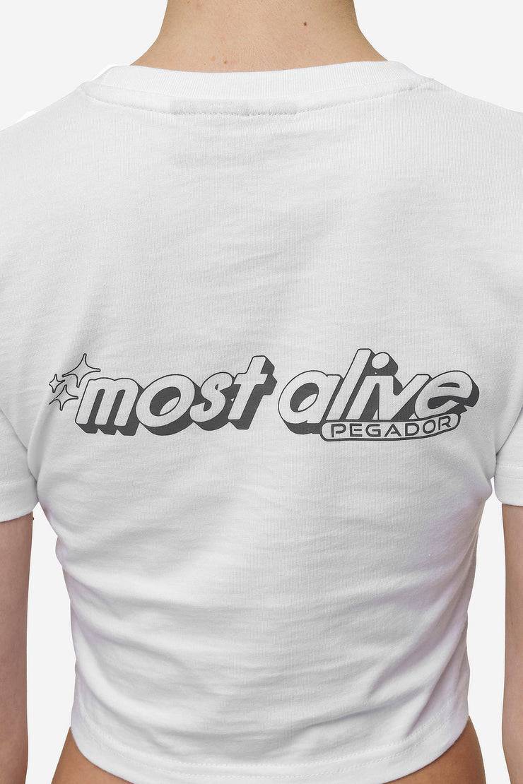 Pegador Thea Baby Tee White Rabatt