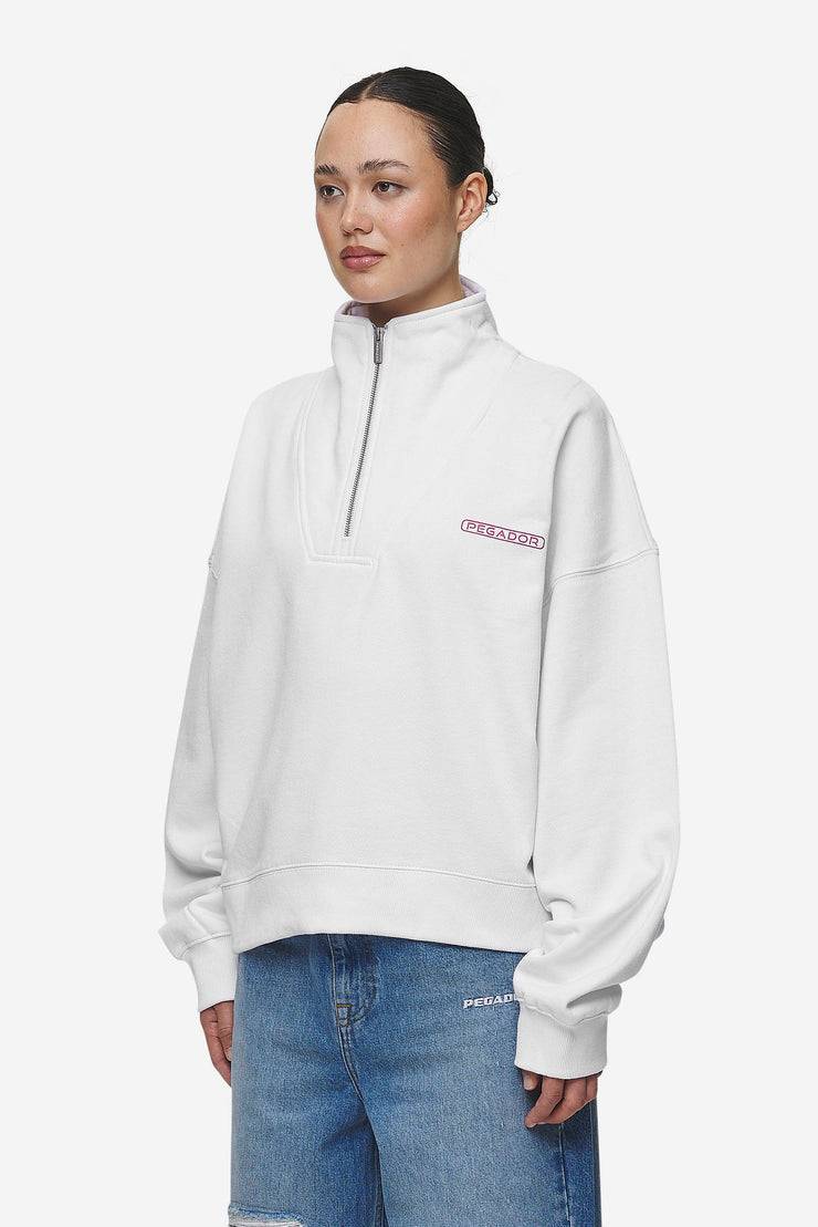 Pegador Thea Oversized Halfzip Sweater White Günstig kaufen