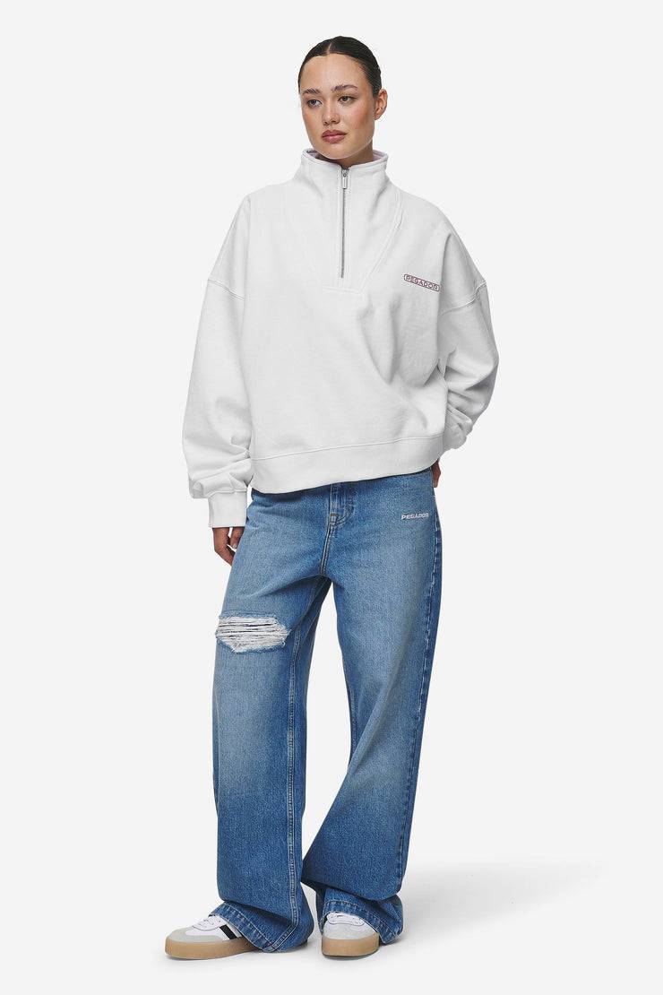 Pegador Thea Oversized Halfzip Sweater White Günstig kaufen