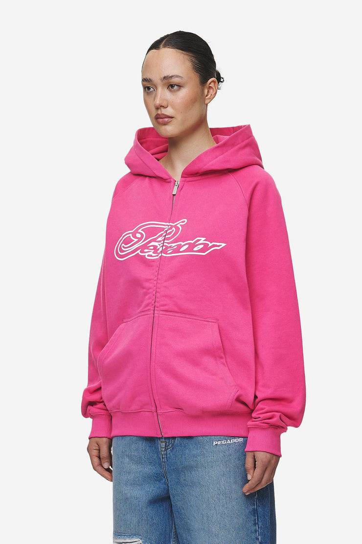 Pegador Anna Oversized Sweat Jacket Washed Digital Pink Großer Ausverkauf