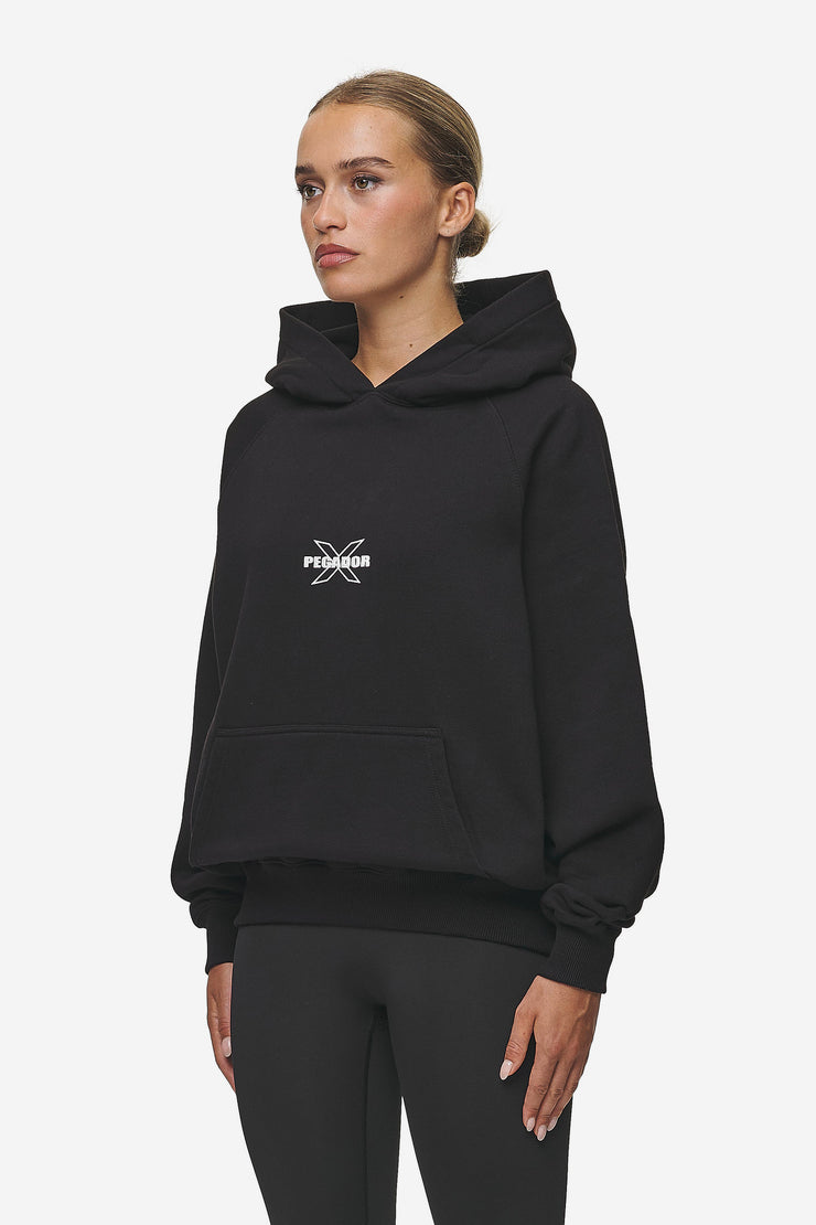 Pegador Belly Oversized Hoodie Washed Black Flash Sale