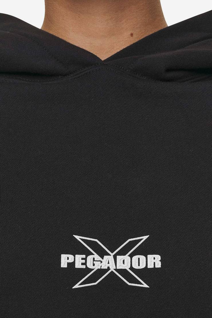 Pegador Belly Oversized Hoodie Washed Black Flash Sale
