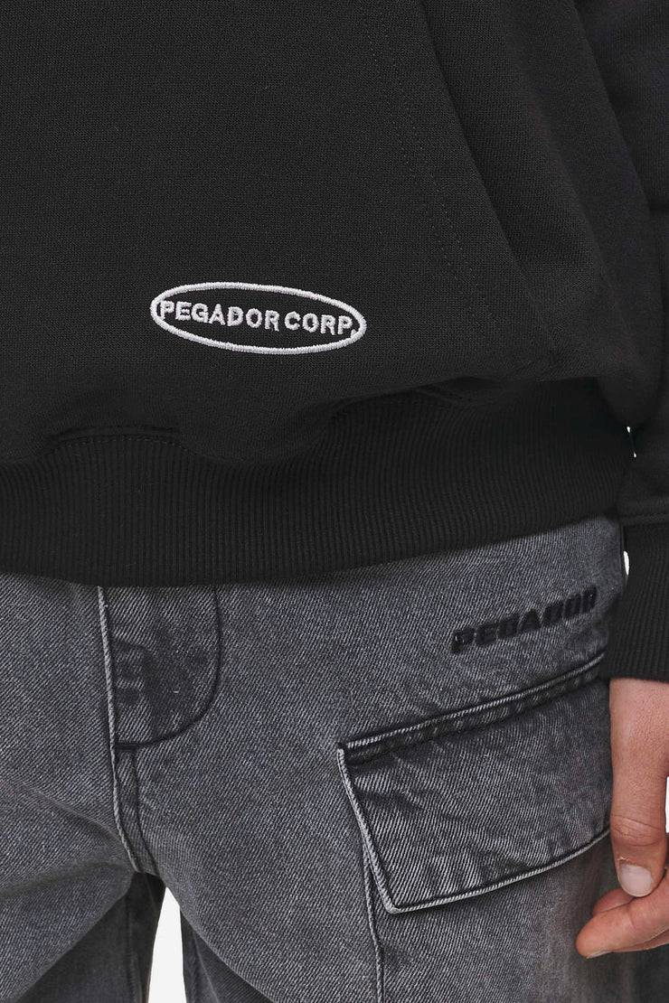 Pegador Sora Oversized Hoodie Washed Black Exklusivangebot