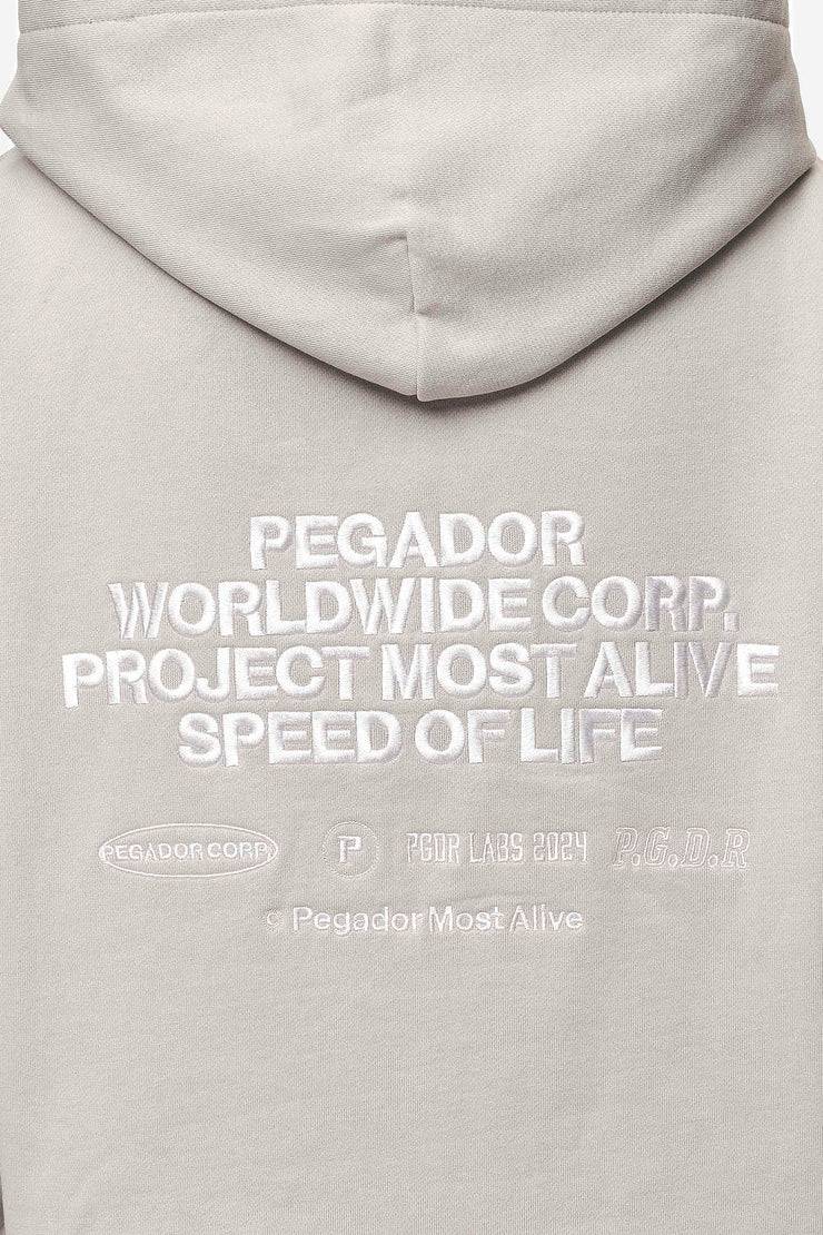 Pegador Sora Oversized Hoodie Washed Moon Grey Preisnachlass