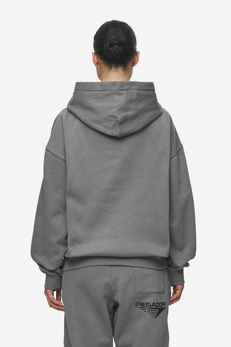 Pegador Amira Oversized Hoodie Washed Deep Grey Black Cyber Monday