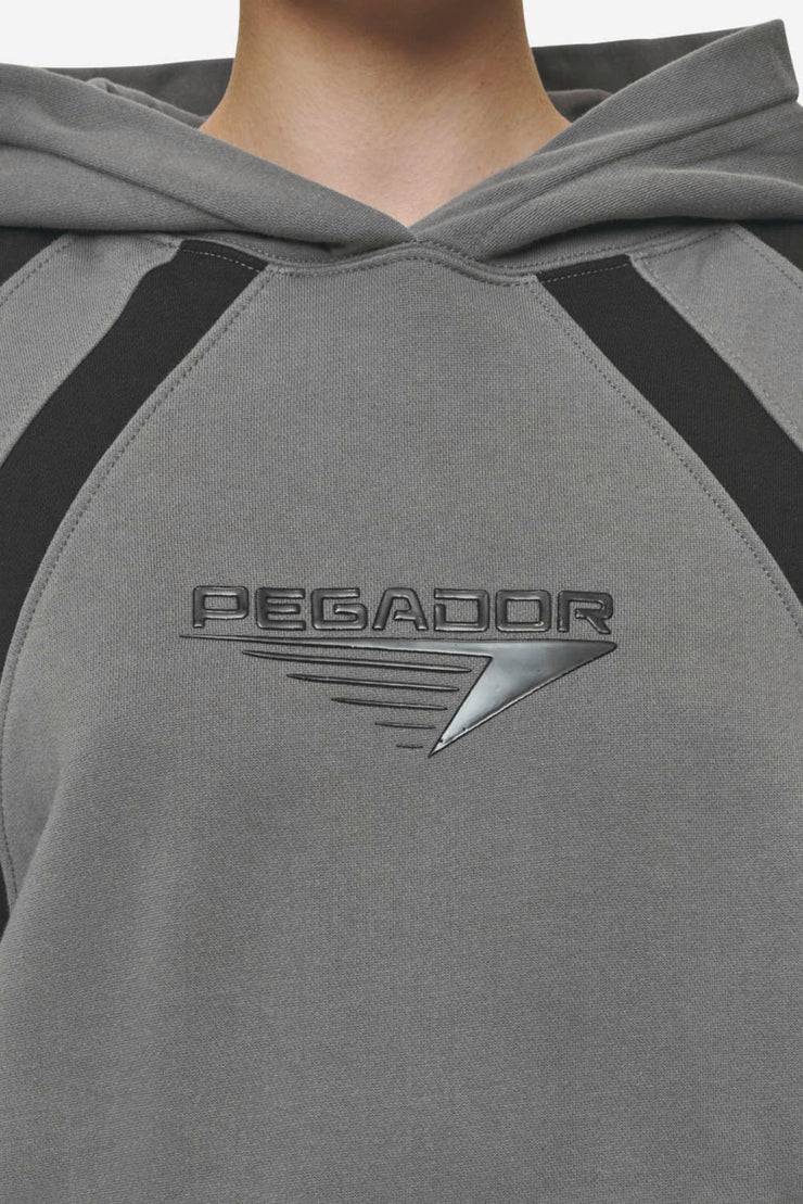 Pegador Amira Oversized Hoodie Washed Deep Grey Black Cyber Monday