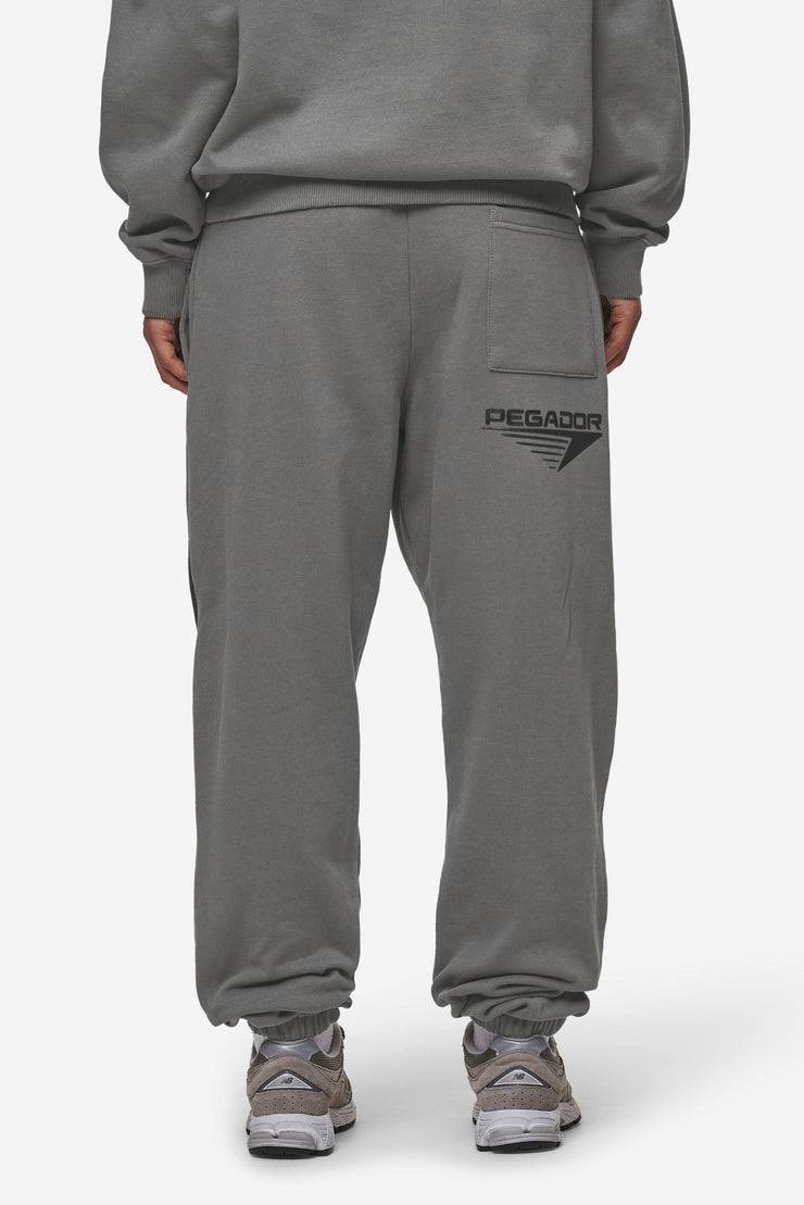 Pegador Amira High Waisted Sweat Pants Washed Deep Grey Black Weihnachtsangebot