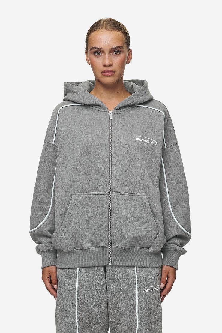 Pegador Silvi Oversized Sweat Jacket Deep Grey Melange Osterangebot