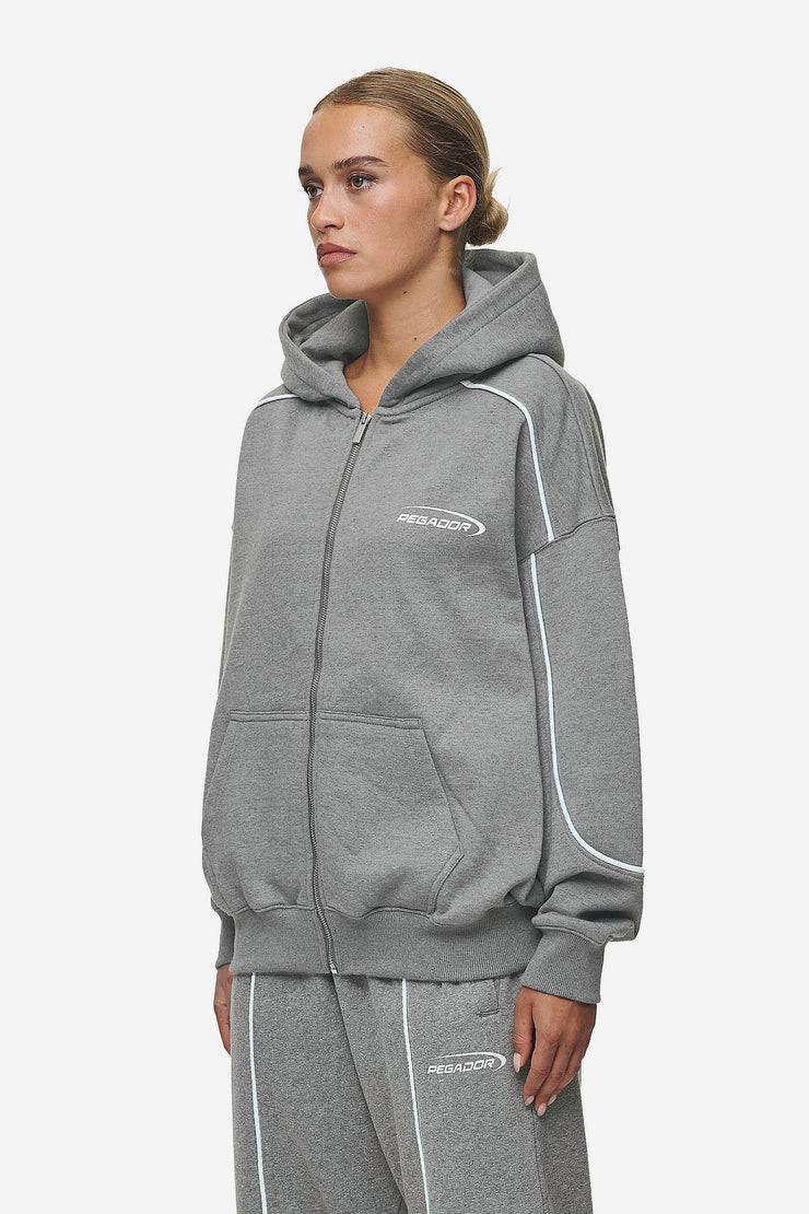 Pegador Silvi Oversized Sweat Jacket Deep Grey Melange Osterangebot
