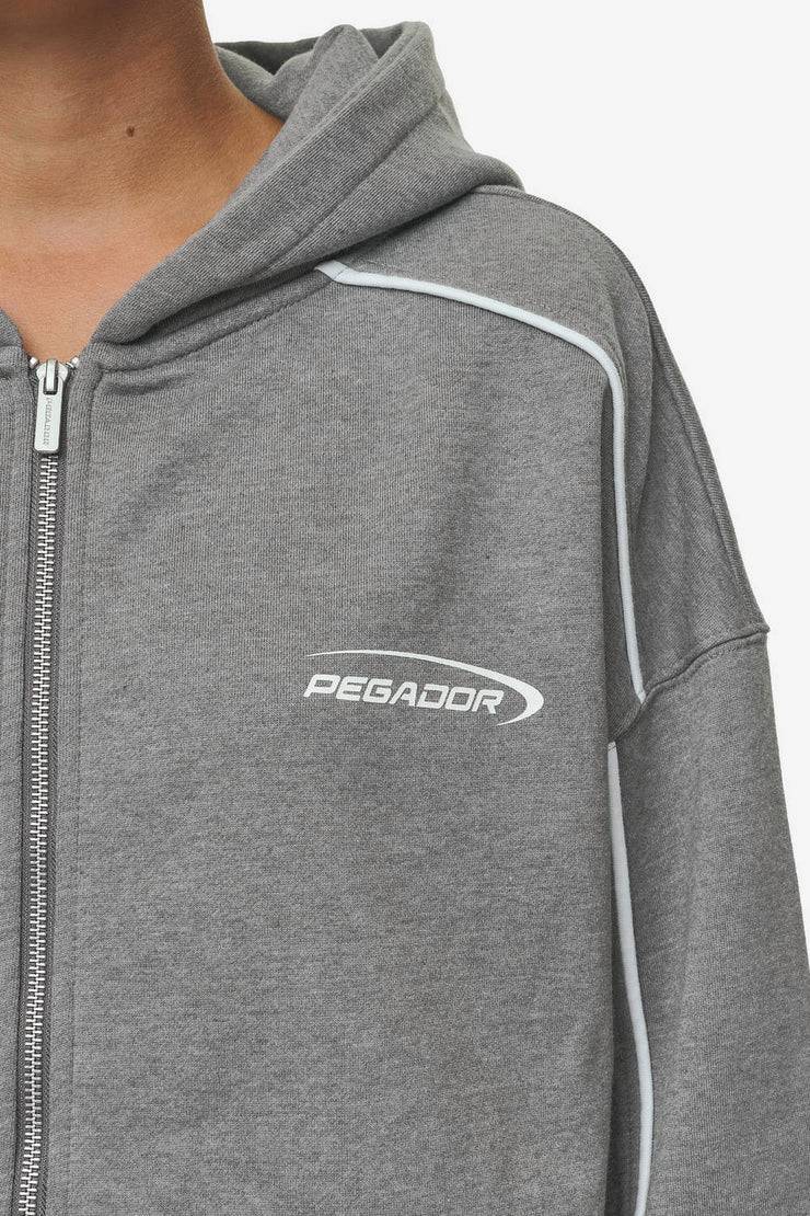 Pegador Silvi Oversized Sweat Jacket Deep Grey Melange Osterangebot